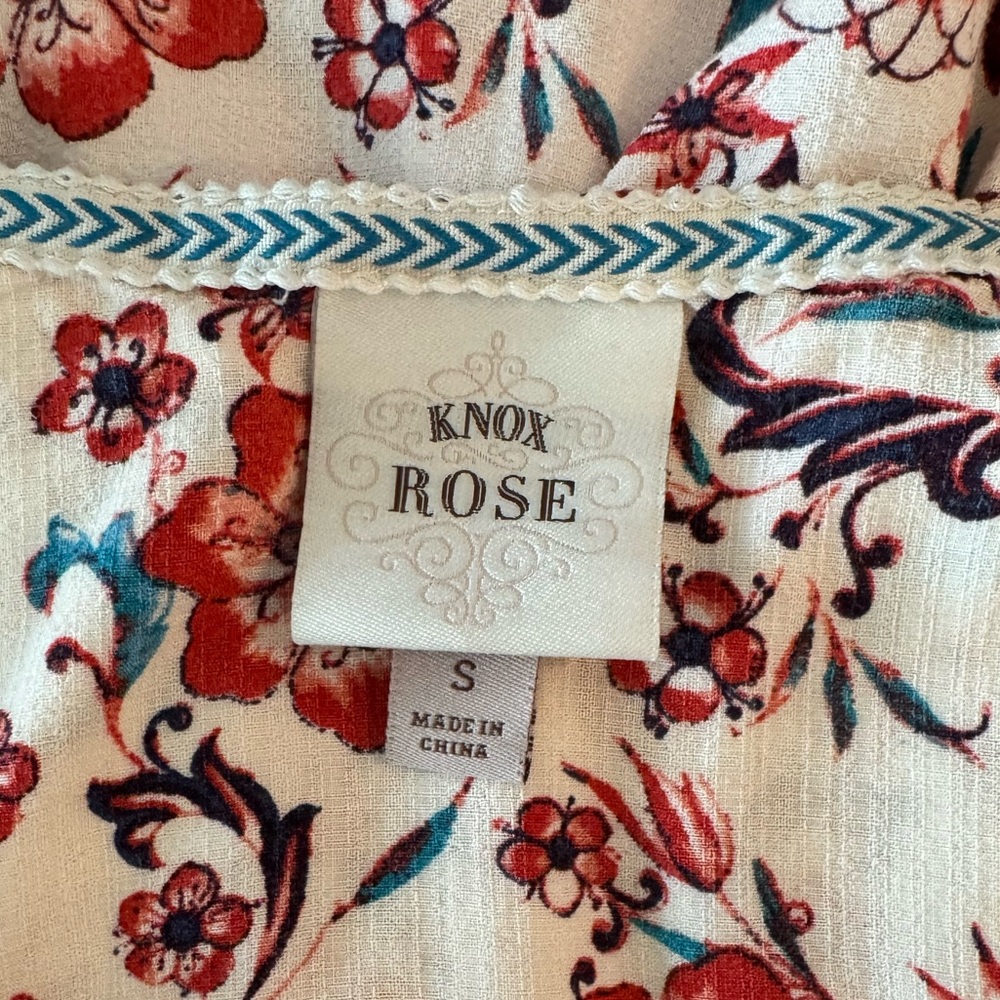 Knox Rose Pale Pink Floral Babydoll Flowy Mini Dress w/ Tie Cinch Waistband - Picture 9 of 14